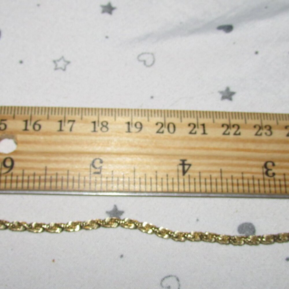 14kt Rope Style Bracelet